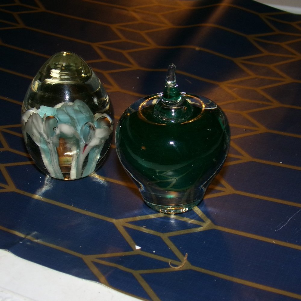 vintage paper weights 2 total.